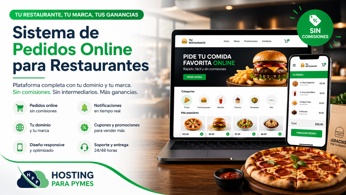 plataforma pedidos online restaurante sin comisiones